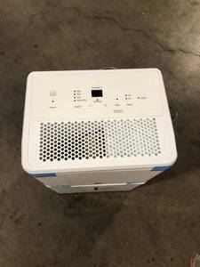 GE 35 pt. Dehumidifier with Smart Dry for Bedroom, Basement or Very Damp Rooms up to 3000 sq. ft. in White, Customer Returns See Pictures