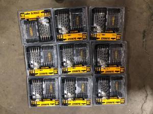 Lot of DEWALT Black and Gold Impact Ready Metal Drill Bit Set (18-Piece) Customer Returns See Pictures