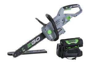 lot 3 image: EGO POWER 56-volt 14-in Brushless Battery 2.5 Ah Chainsaw (Battery and Charger Included)