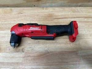 lot 84 image: BAUER 20V Right Angle Drill- Tool Only