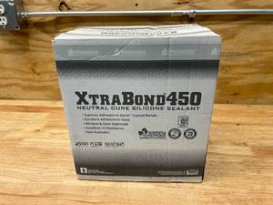 lot 27 image: PREMIER BUILDING SOLUTIONS Case of Xtra Bond 450 Neutral Cure Silicone Sealant- Clear (24 tubes)