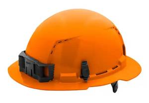 lot 93 image: MILWAUKEE BOLT White Type 1 Class E Full Brim Non-Vented Hard Hat with 6-Point Ratcheting Suspension