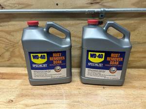 lot 95 image: WD-40 SPECIALIST Lot of 2 Bottles of- Rust Remover Soak, Dissolves Rust Safely, Biodegradable (1 Gallon Each) (Retails for $44.38 Each)