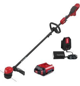lot 7 image: TORO 60V MAX 13 in. (33.0 cm)  15 in. (38.1 cm) Brushless String Trimmer with 2.0Ah Battery and Charger (02272462.70)