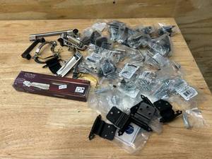lot 107 image: Lot of Various Hardware- Drawer Pulls, Hinges etc...