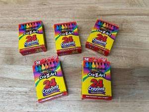 lot 115 image: CRA-Z-ART Lot of 5 Packs of Crayons (24 per pack)