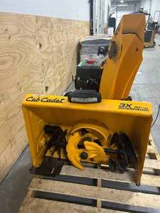 lot 123 image: CUB CADET 3X 30 HD Three Stage Snow Blower (for parts or repair)