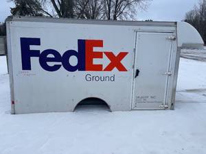 lot 6 image: Large Fed Ex Truck Box- Slightly Tweaked
