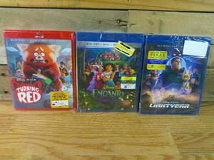 lot 9 image: Disney Blu-Ray Collection- Encanto -Lightyear-Turning Red