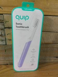 lot 40 image: quip Sonic Electric Toothbrush - Plastic  Timer  Travel CaseMount-Lavender