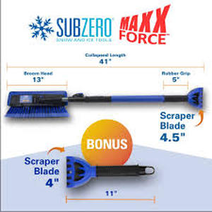 lot 69 image: Hopkins Maxx-Force 58 Glacier Snowbrush with Force Scraper 2-pk