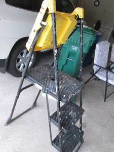 lot 126 image: Cisco folding painters ladder...