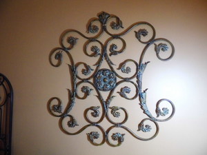 lot 151 image: Decorative patina Scrolling wall decor approximately 3024