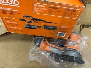 RIDGID R26111 2.4V Corded Electric Sander - MISSING DUST BAG
