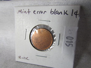 One Cent Mint Error