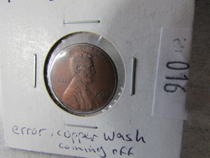 1990 D One Cent Mint Error