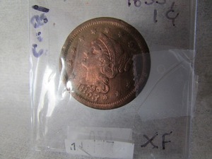 1853 Large One Cent