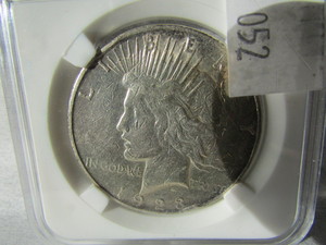 1923 D Peace Silver Dollar
