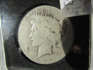 1924 S Peace Silver Dollar