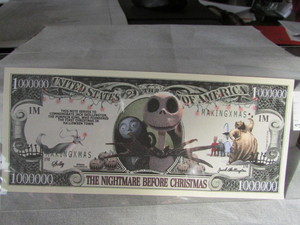 Jack Skellington Novelty Note