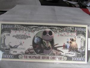 Jack Skellington Novelty Note
