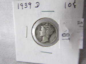 1939 D Mercury Dime