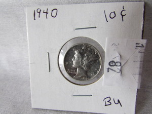 1940 Mercury Dime