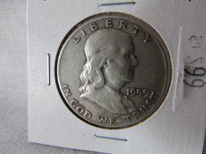 1959 D Franklin Half Dollar