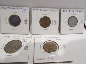 5 Foreign Coins