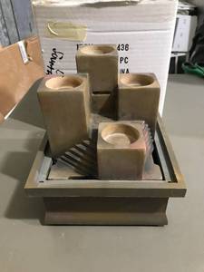 lot 49 image: Fire and water Battery Operated Water Fountain - New in box
