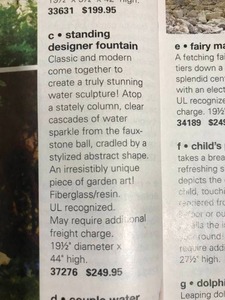 lot 55 image: Designer Fountain - New in box