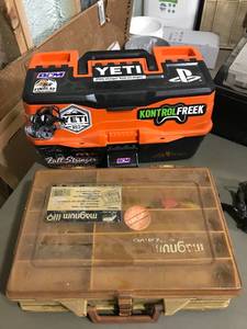 lot 78 image: 3 Tackle Boxes & 1 Reel