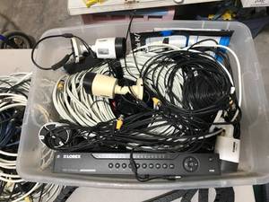 lot 91 image: Lorex 1080P Security System - Camera, Network, Cables, Power cords.