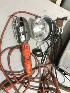 lot 156 image: Lot of Tools, Extension Cord Light and Tool Organization Box