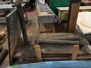 lot 222 image: 2 Bar Tables - Needs Assembly