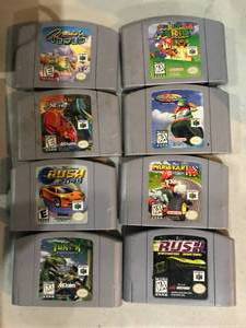 lot 257 image: Nintendo 64 w 9 Games, 2 Memory Cards & Super Mario Duck Hunt Game