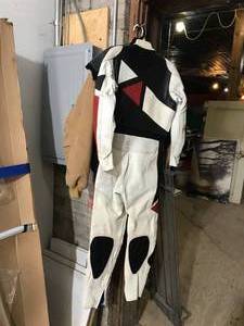 lot 321 image: Racing Gear, Childrens riding pants & Adult Suit and Jacket