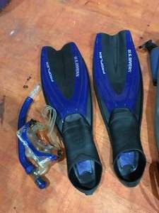 lot 391 image: Swim Fins and Goggles