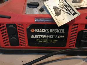 lot 399 image: Black and Decker Jump Starter Portable Power supply