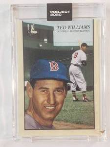 lot 16 image: Ted Williams Topps Project 2020 of his 1954 Topps No. 250
