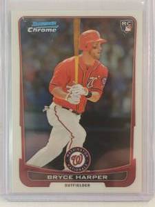lot 21 image: Bryce Harper 2012 Rookie Topps Chrome No. 10