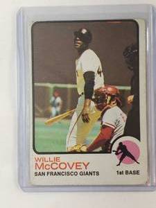 lot 72 image: Wilie McCovey 1973 Topps No. 410