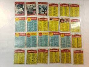 lot 79 image: Lot of 24 Vintage Checklists