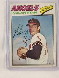 lot 95 image: Nolan Ryan 1977 topps No. 650