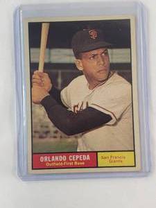 lot 98 image: Orlando Cepeda 1961 Topps No. 435