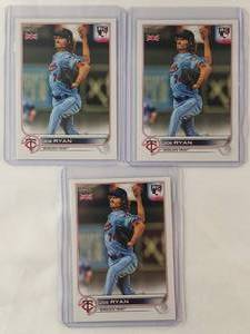 lot 104 image: Joe Ryan Rookie 2022 Topps Britain Edition No. 19 UK Edition