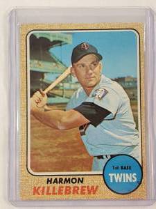 lot 121 image: Harmon Killebrew 1968 Topps No. 220