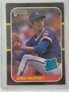 lot 124 image: Greg Maddux Donrus 87 Rated Rookie No. 36