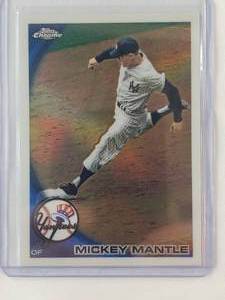 lot 127 image: Mickey Mantle 2010 Topps Chrome Refractor No. 226