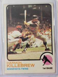 lot 135 image: Harmon Killebrew 1973 Topps No. 170